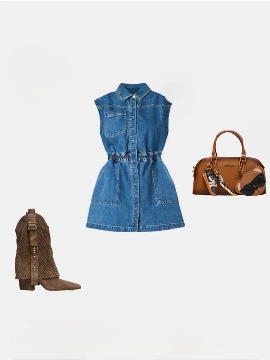 Steve Madden AUBRIELLE Taupe Suede Leather Cuffed Boot -Made in Italy- Size EU38 - Picture 7 of 9